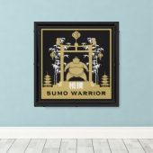 Sumoworstelaar Canvas Afdruk (Insitu (Houten vloer))