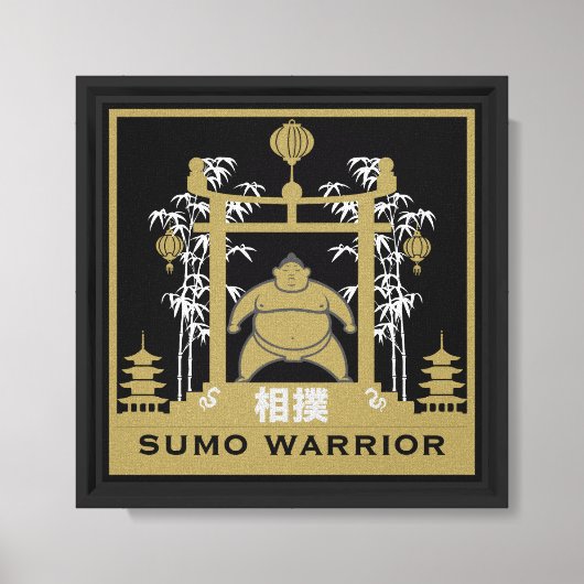 Sumoworstelaar Canvas Afdruk (Voorkant)