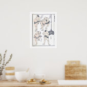 Sumoworstelaars in voorbereiding poster (Keuken)