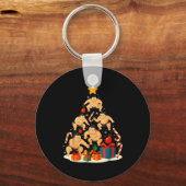Sumoworstelen Japanse Sumoworstelaar Kerst Tr Sleutelhanger (Voorkant)