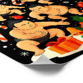 Sumoworstelen Japanse Sumoworstelaar Kerstmis Tr Poster (Hoek)