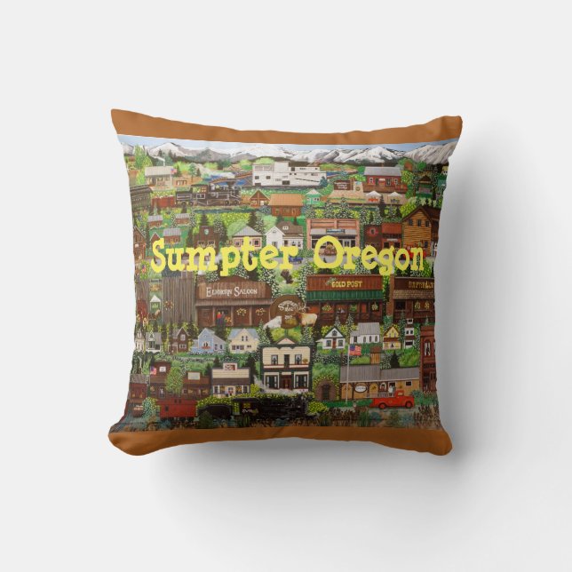 Sumpter, Oregon Pillow Kussen (Voorkant)