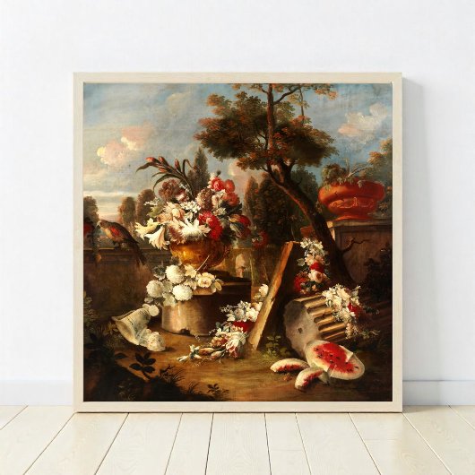 Sumptuous Florence and Fruit still life Poster