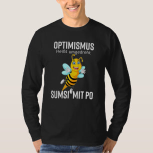 Sumsi met geen optimisme imker honing bijen leuk t-shirt