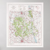 Sumter National Forest Map (1975) Poster (Voorkant)