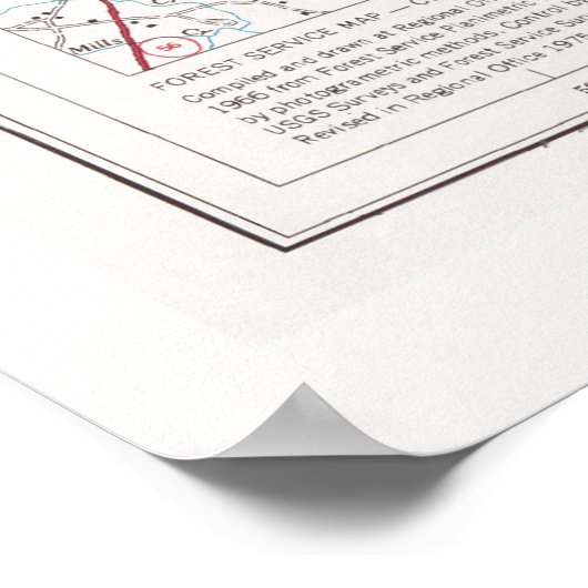 Sumter National Forest Map (1975) Poster (Hoek)