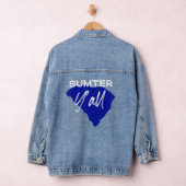 Sumter South Carolina Yall SC Palmetto State Road Denim Jacket (Hangar)