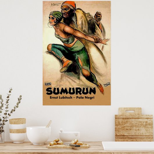 SUMURUN~Ernst Lubitsch ~ Pola Negri ~ Duitsland 19 Poster (Keuken)