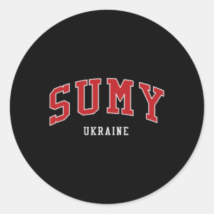 Sumy Oekraïne Hoge School Universiteit Stijl Ronde Sticker