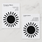 Sun 01 - Zwart op wit Visitekaartje (Voorkant / Achterkant)