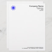 Sun 02 - blauw persoonlijk briefhoofd (Voorkant / Achterkant)