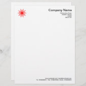 Sun 02 - Rood Custom Briefhoofd (Voorkant / Achterkant)