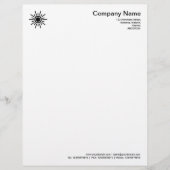 Sun 02 - zwart persoonlijk briefhoofd (Voorkant)