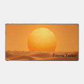 Sun Abstract Amber Modern Minimalist Bureaumat (Voorkant)