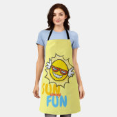  Sun altijd Fun Schort (Gedragen)