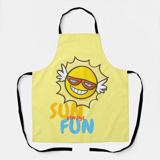  Sun altijd Fun Schort (Voorkant)