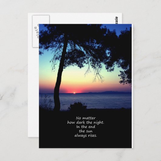 Sun Always Rises Briefkaart (Voorkant / Achterkant)