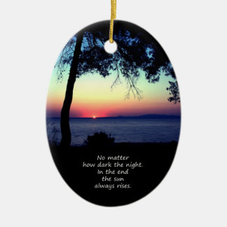 Sun Always Rises Keramisch Ornament