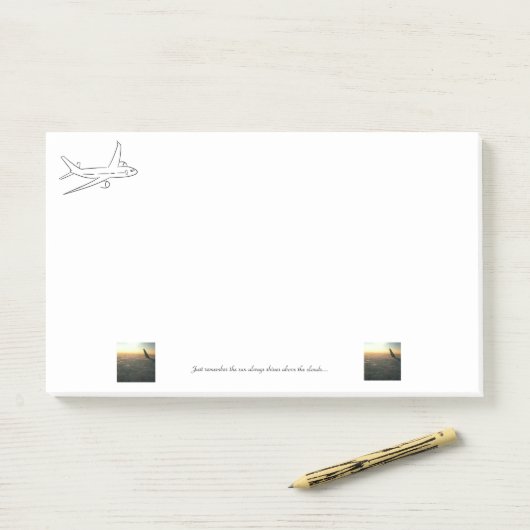 Sun Always Shines Post it Note (Op bureau)