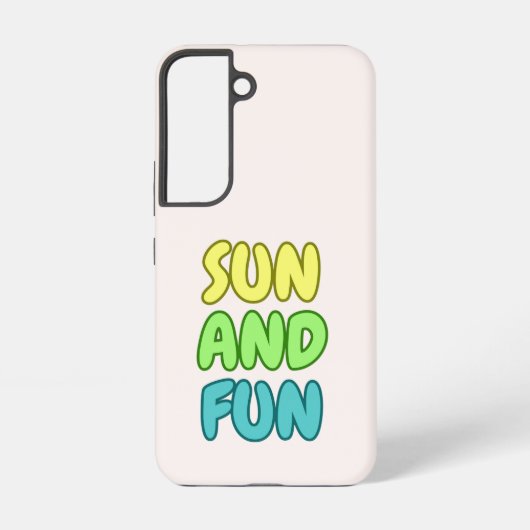 Sun And Fun Samsung Tough Case Galaxy Hoesje (Achterkant)
