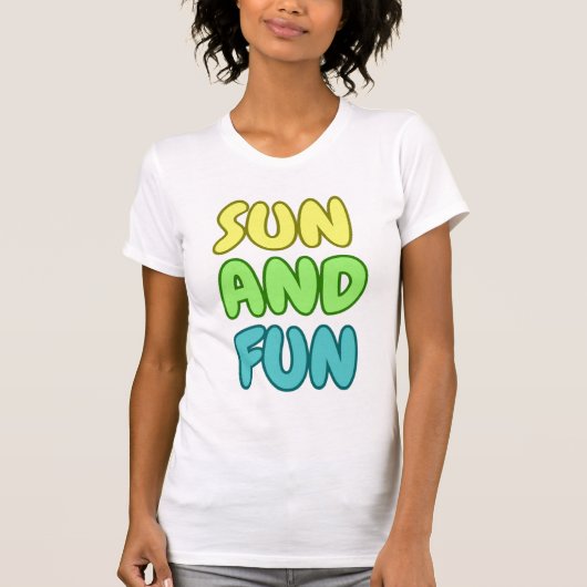 Sun And Fun Slim Fit T-Shirt (Voorkant)