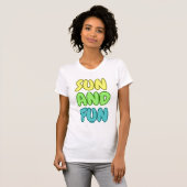 Sun And Fun Slim Fit T-Shirt (Voorkant volledig)
