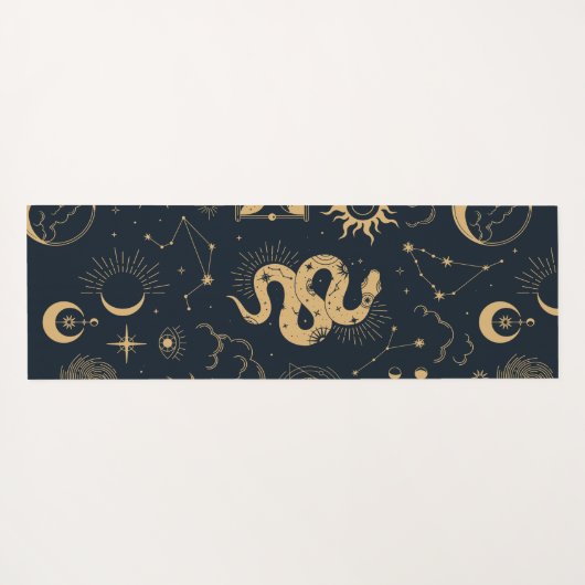 Sun and Moon -Astronomy Witch Yogamat (Achterkant (horizontaal))