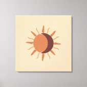 Sun and Moon – Boho Celestial  | Sacred Balance Canvas Afdruk (Voorkant)
