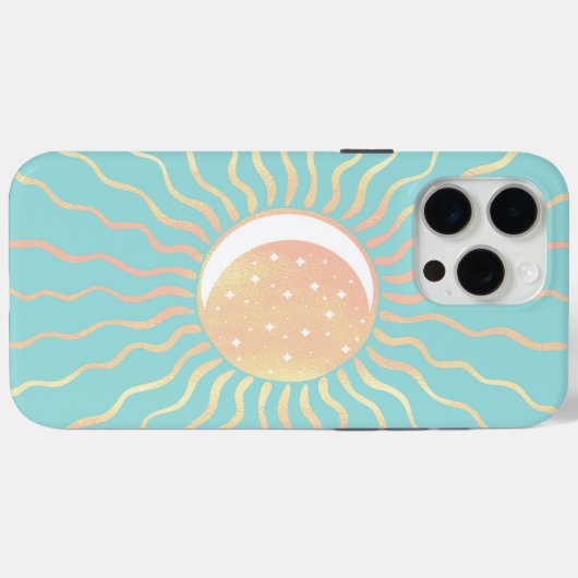Sun And Moon Case-Mate iPhone Case (Achterkant (horizontaal))