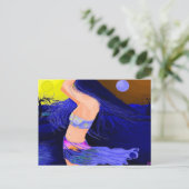 Sun and Moon Goddess 5.6"x4.25" landscape Postcard Briefkaart (Staand voorkant)