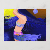 Sun and Moon Goddess 5.6"x4.25" landscape Postcard Briefkaart (Voorkant)