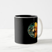 Sun and Moon Harmony Luxury Art Mug Tweekleurige Koffiemok (Voorkant rechts)