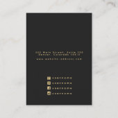 Sun and Moon Witchy Stud Earring Display Card Visitekaartje (Achterkant)