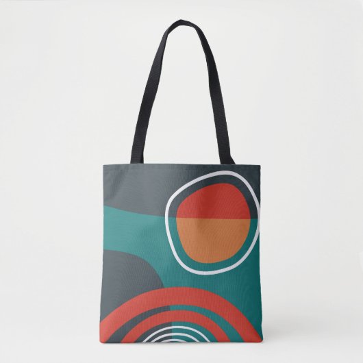 Sun and rainbow boho artwork tote bag (Voorkant)