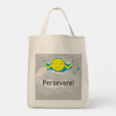 Sun and Storm Clouds: Grocery Tote Bag (Achterkant)