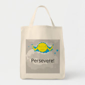 Sun and Storm Clouds: Grocery Tote Bag (Voorkant)