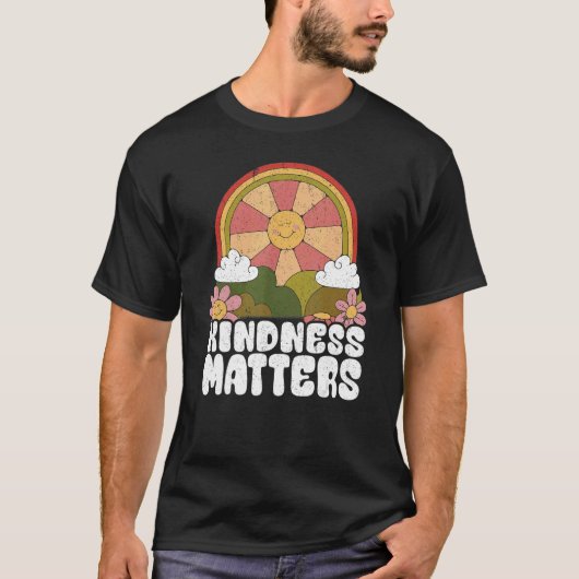 Sun Anti Bullying Rainbow Kindness Matters Sped Te T-shirt (Voorkant)