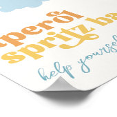 Sun Aperol Spritz Bar-teken Poster (Hoek)