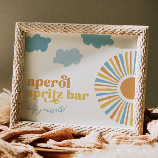 Sun Aperol Spritz Bar-teken Poster