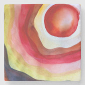 Sun art sunshine abstract stenen onderzetter (Voorkant)