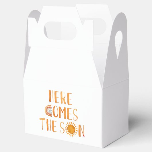 Sun Baby shower Bedankdoosjes (Geopend)