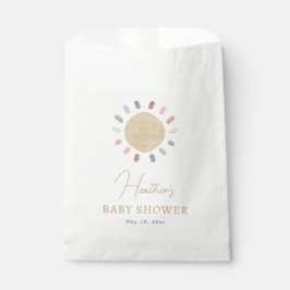 Sun Baby shower Bedankzakje