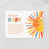 Sun Baby shower Boek Aanvraag Behuizing Kaart (Voorkant)