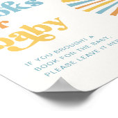 Sun Baby shower Boeken voor Baby Sign Poster (Hoek)