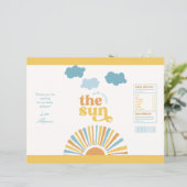 Sun Baby shower Chip Bag Wrapper (Staand voorkant)