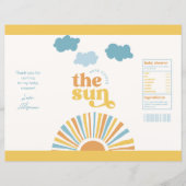 Sun Baby shower Chip Bag Wrapper (Voorkant)