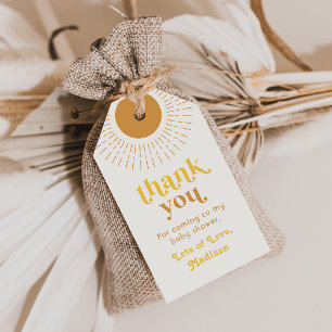 Sun Baby shower Favor Tag   Sun Shower Cadeaulabel