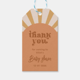 Sun Baby shower Favor Tags | Sun Favor Tags Cadeaulabel