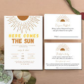 Sun baby shower Rustiek Menu