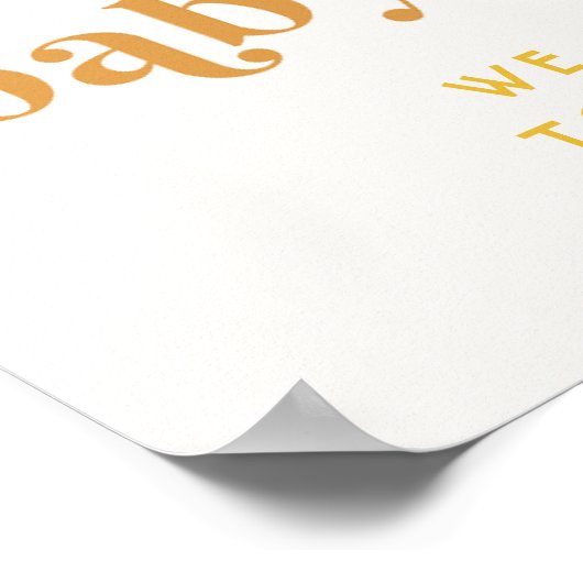 Sun Baby shower Welcome Poster (Hoek)